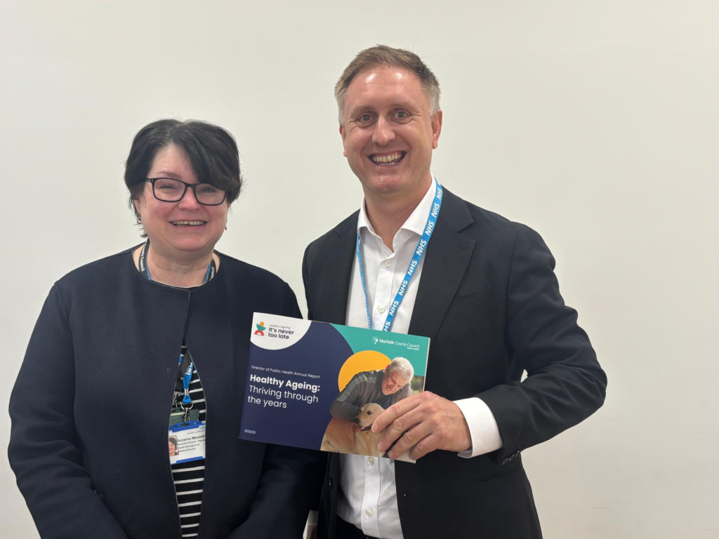 Ed with Suzanne Meredith, Director of Public Health for Norfolk