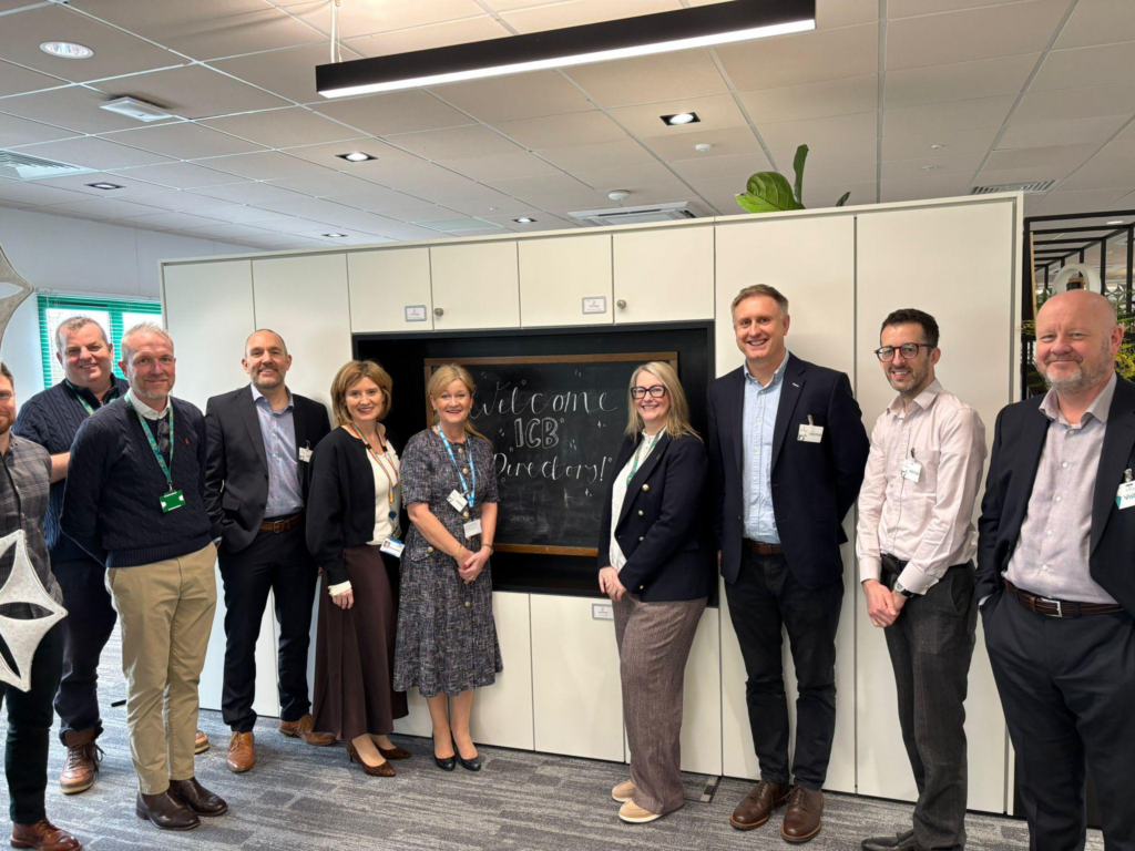 ICB executive management team are gathered at a Breckland Council building.